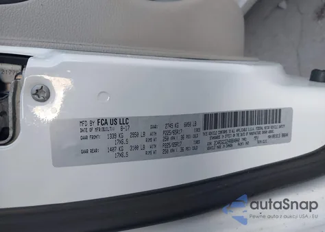 2017 Dodge Grand Caravan Sxt из США, поврежденный, VIN 2C4RDGCG2HR864840